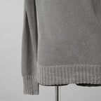 CAROL CHRISTIAN POELL キャロルクリスチャンポエル / 美品 2017 IN-BETWEEN / SEAMLESS LONG SLEEVES SWEATER “PENTASIR” REVERSIBLE / KM/2629-IN PENTASIR/4 / リバーシブル ニット / size 46 (GRAY)