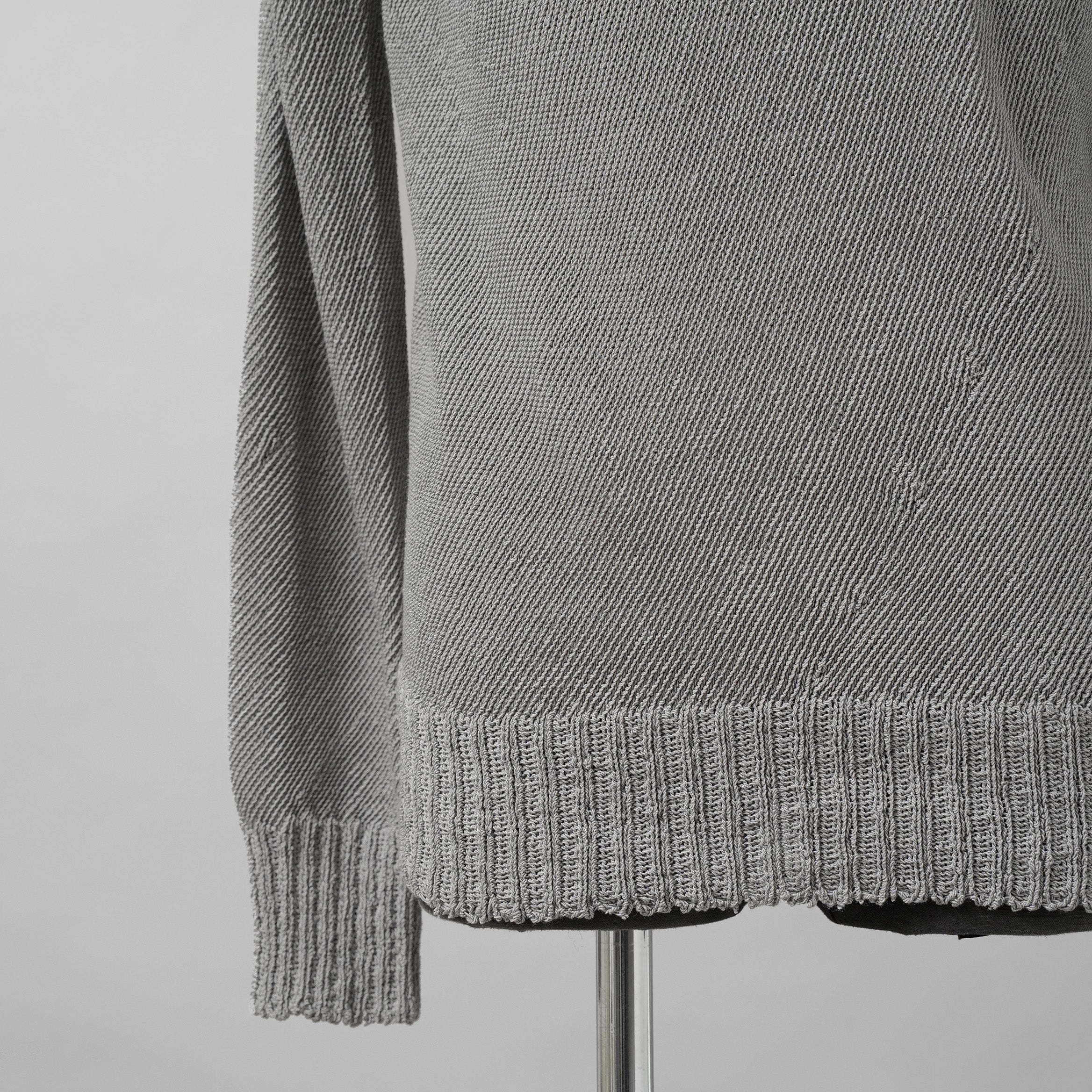 CAROL CHRISTIAN POELL キャロルクリスチャンポエル / 美品 2017 IN-BETWEEN / SEAMLESS LONG SLEEVES SWEATER “PENTASIR” REVERSIBLE / KM/2629-IN PENTASIR/4 / リバーシブル ニット / size 46 (GRAY)