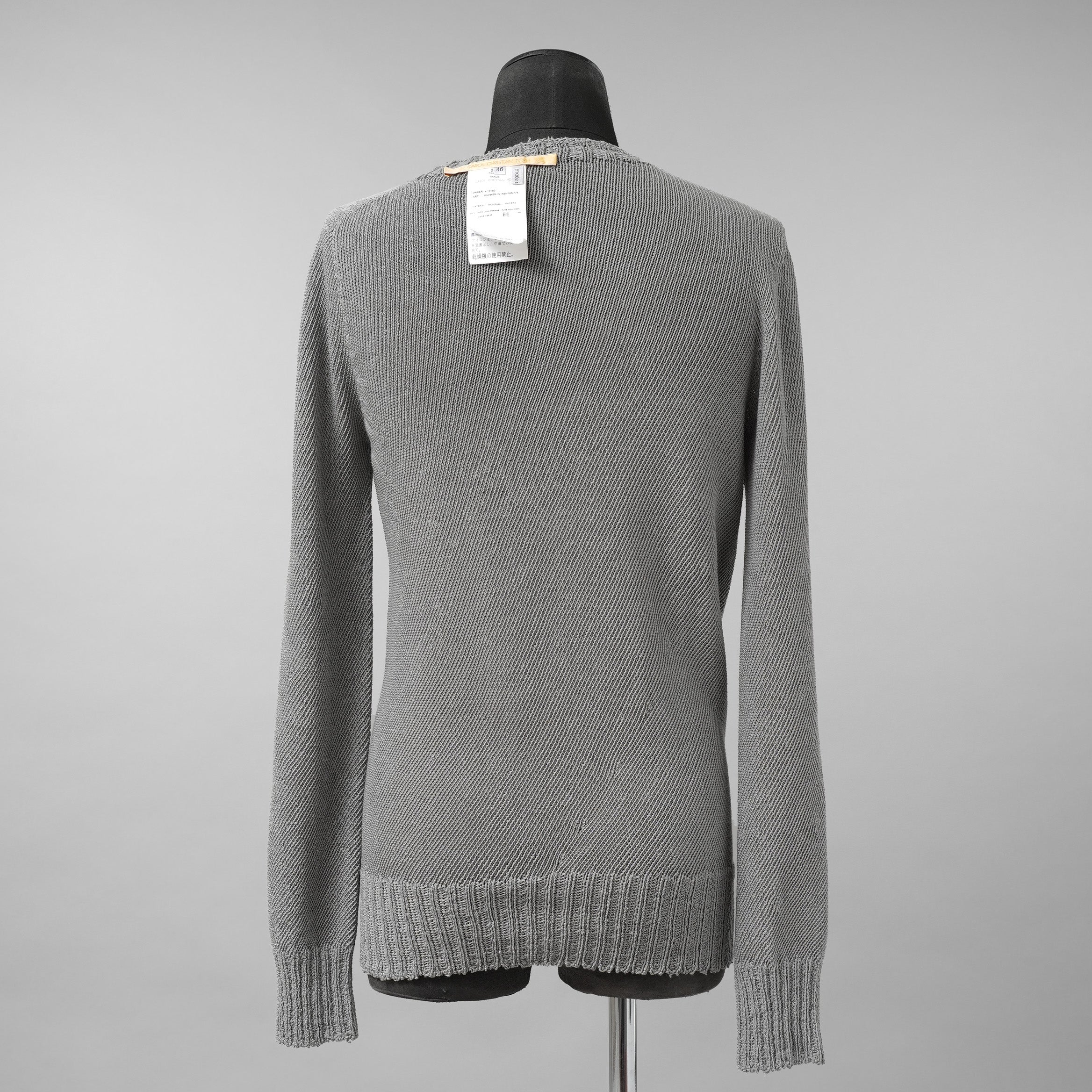 CAROL CHRISTIAN POELL キャロルクリスチャンポエル / 美品 2017 IN-BETWEEN / SEAMLESS LONG SLEEVES SWEATER “PENTASIR” REVERSIBLE / KM/2629-IN PENTASIR/4 / リバーシブル ニット / size 46 (GRAY)