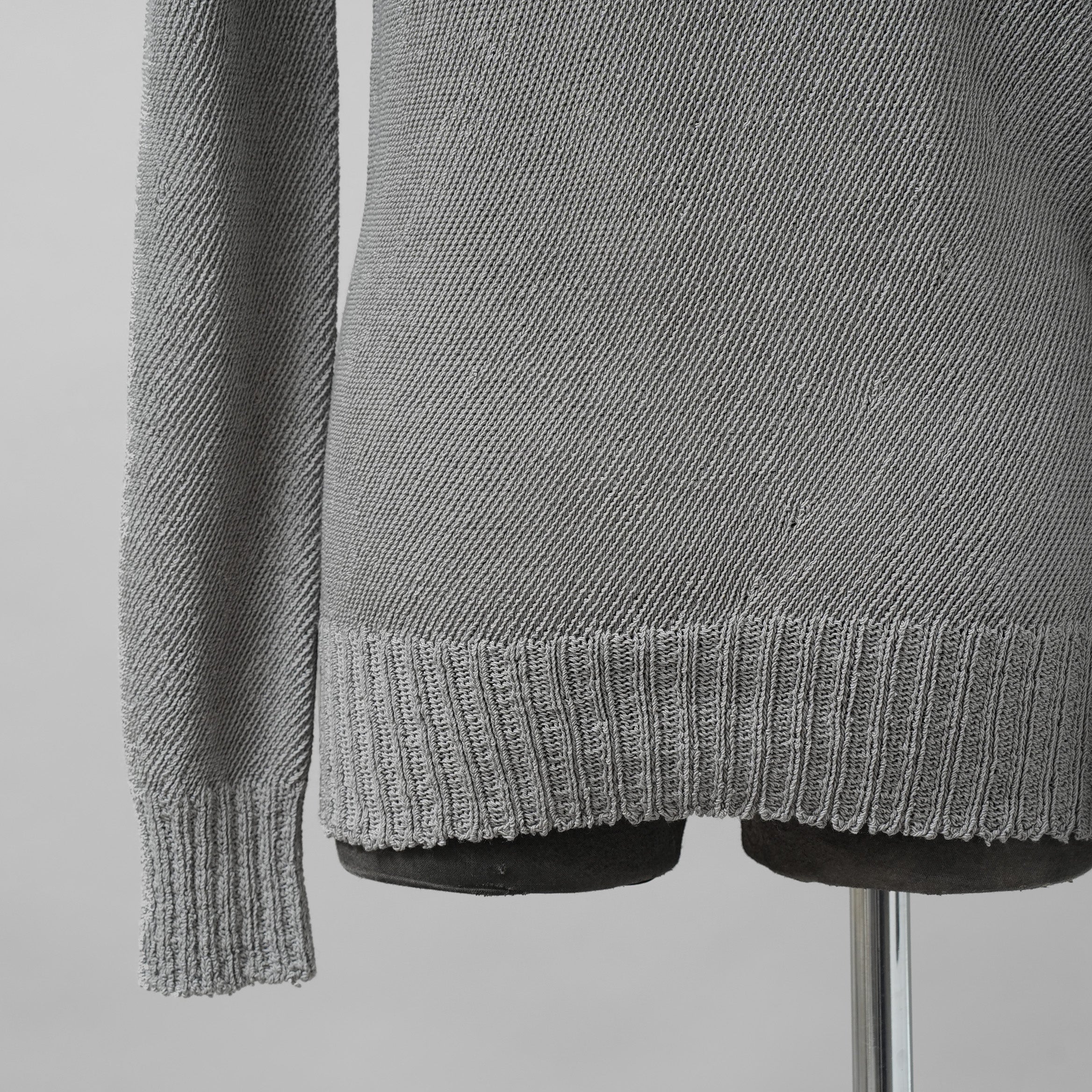 CAROL CHRISTIAN POELL キャロルクリスチャンポエル / 美品 2017 IN-BETWEEN / SEAMLESS LONG SLEEVES SWEATER “PENTASIR” REVERSIBLE / KM/2629-IN PENTASIR/4 / リバーシブル ニット / size 46 (GRAY)