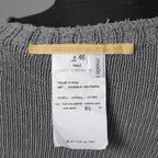 CAROL CHRISTIAN POELL キャロルクリスチャンポエル / 美品 2017 IN-BETWEEN / SEAMLESS LONG SLEEVES SWEATER “PENTASIR” REVERSIBLE / KM/2629-IN PENTASIR/4 / リバーシブル ニット / size 46 (GRAY)
