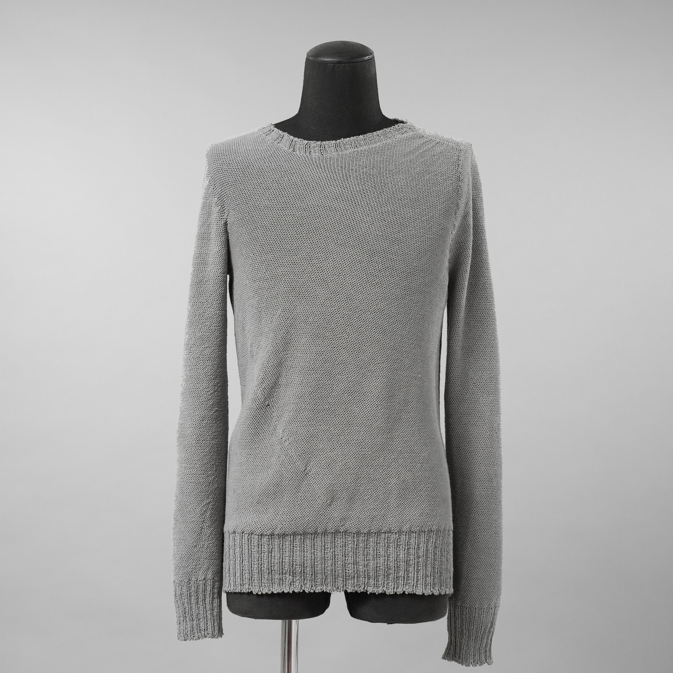 CAROL CHRISTIAN POELL キャロルクリスチャンポエル / 美品 2017 IN-BETWEEN / SEAMLESS LONG SLEEVES SWEATER “PENTASIR” REVERSIBLE / KM/2629-IN PENTASIR/4 / リバーシブル ニット / size 46 (GRAY)