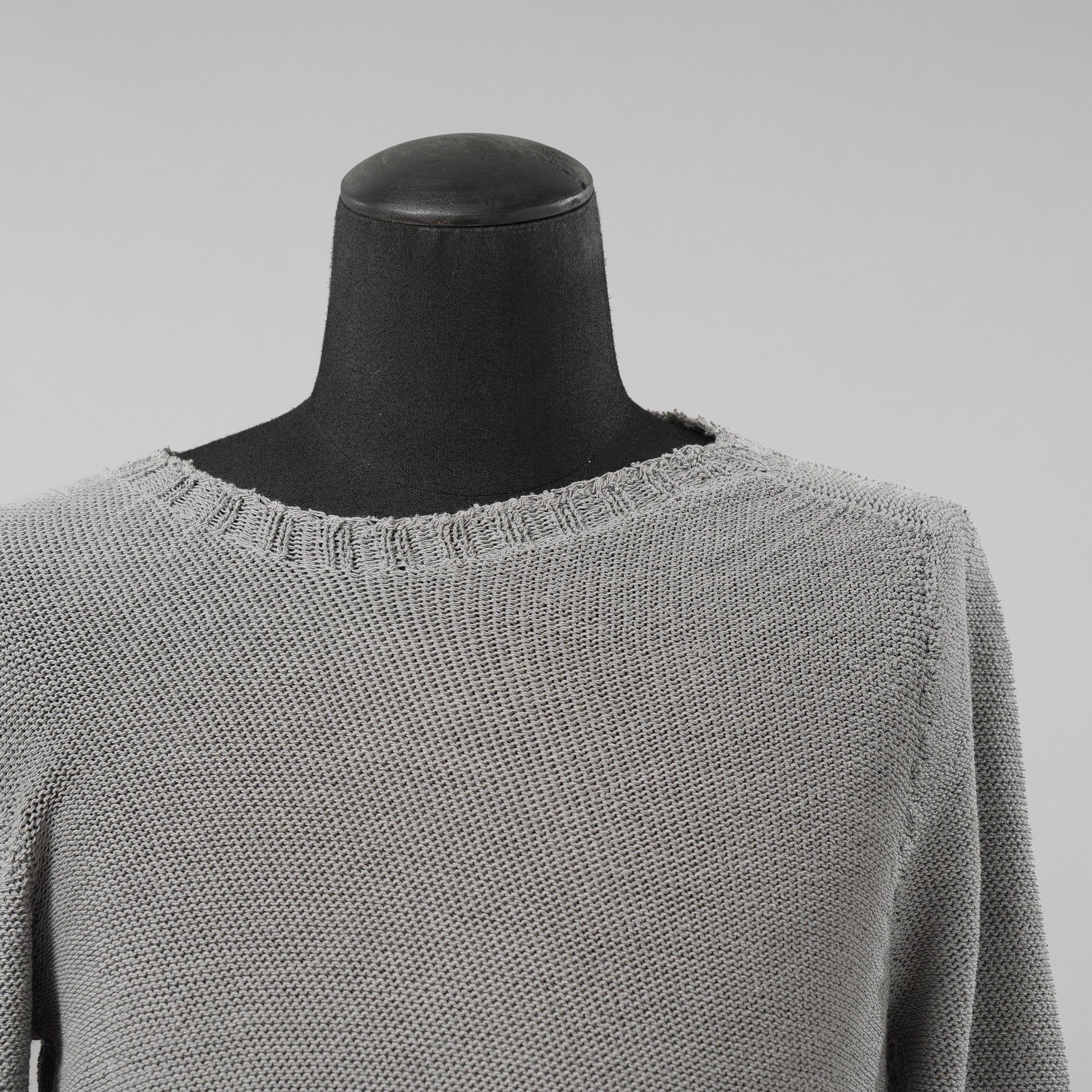 CAROL CHRISTIAN POELL キャロルクリスチャンポエル / 美品 2017 IN-BETWEEN / SEAMLESS LONG SLEEVES SWEATER “PENTASIR” REVERSIBLE / KM/2629-IN PENTASIR/4 / リバーシブル ニット / size 46 (GRAY)