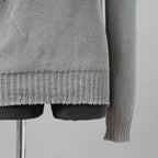 CAROL CHRISTIAN POELL キャロルクリスチャンポエル / 美品 2017 IN-BETWEEN / SEAMLESS LONG SLEEVES SWEATER “PENTASIR” REVERSIBLE / KM/2629-IN PENTASIR/4 / リバーシブル ニット / size 46 (GRAY)