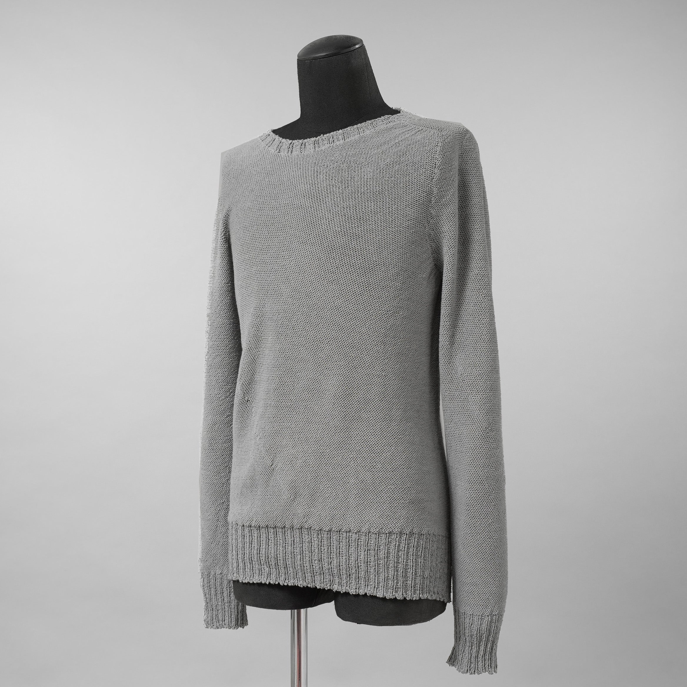 CAROL CHRISTIAN POELL キャロルクリスチャンポエル / 美品 2017 IN-BETWEEN / SEAMLESS LONG SLEEVES SWEATER “PENTASIR” REVERSIBLE / KM/2629-IN PENTASIR/4 / リバーシブル ニット / size 46 (GRAY)