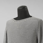 CAROL CHRISTIAN POELL キャロルクリスチャンポエル / 美品 2017 IN-BETWEEN / SEAMLESS LONG SLEEVES SWEATER “PENTASIR” REVERSIBLE / KM/2629-IN PENTASIR/4 / リバーシブル ニット / size 46 (GRAY)