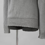 CAROL CHRISTIAN POELL キャロルクリスチャンポエル / 美品 2017 IN-BETWEEN / SEAMLESS LONG SLEEVES SWEATER “PENTASIR” REVERSIBLE / KM/2629-IN PENTASIR/4 / リバーシブル ニット / size 46 (GRAY)