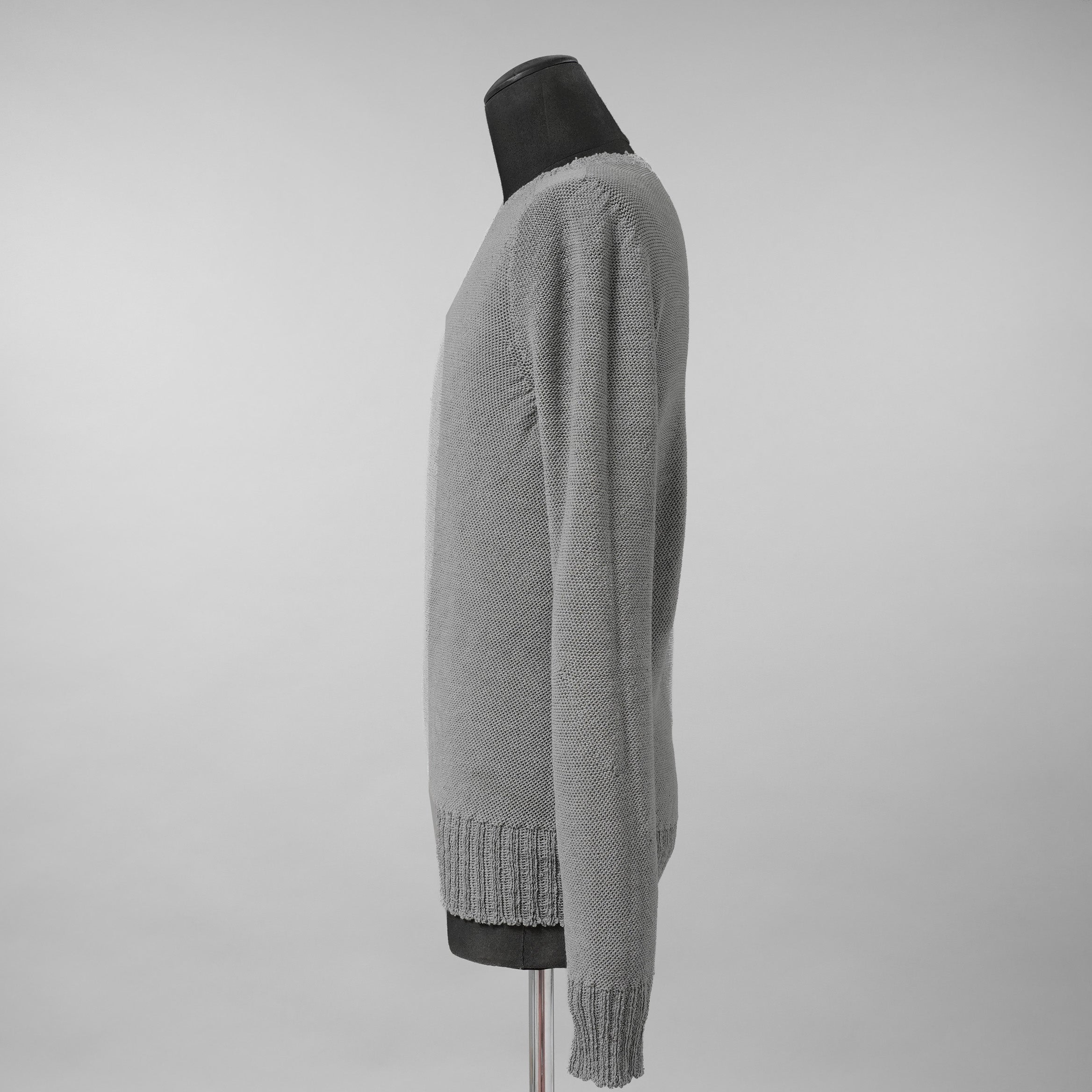 CAROL CHRISTIAN POELL キャロルクリスチャンポエル / 美品 2017 IN-BETWEEN / SEAMLESS LONG SLEEVES SWEATER “PENTASIR” REVERSIBLE / KM/2629-IN PENTASIR/4 / リバーシブル ニット / size 46 (GRAY)