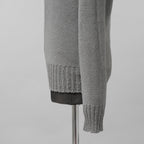 CAROL CHRISTIAN POELL キャロルクリスチャンポエル / 美品 2017 IN-BETWEEN / SEAMLESS LONG SLEEVES SWEATER “PENTASIR” REVERSIBLE / KM/2629-IN PENTASIR/4 / リバーシブル ニット / size 46 (GRAY)