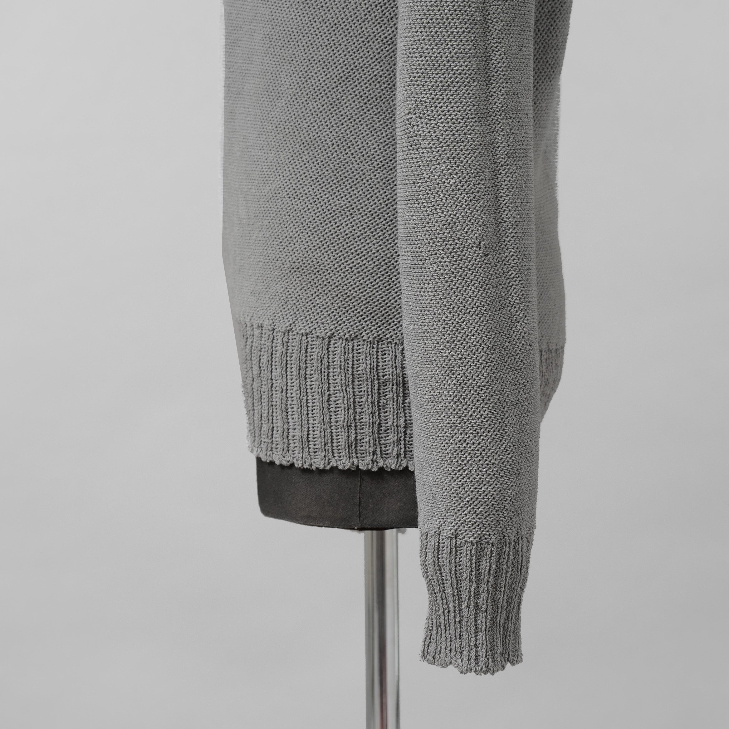 CAROL CHRISTIAN POELL キャロルクリスチャンポエル / 美品 2017 IN-BETWEEN / SEAMLESS LONG SLEEVES SWEATER “PENTASIR” REVERSIBLE / KM/2629-IN PENTASIR/4 / リバーシブル ニット / size 46 (GRAY)