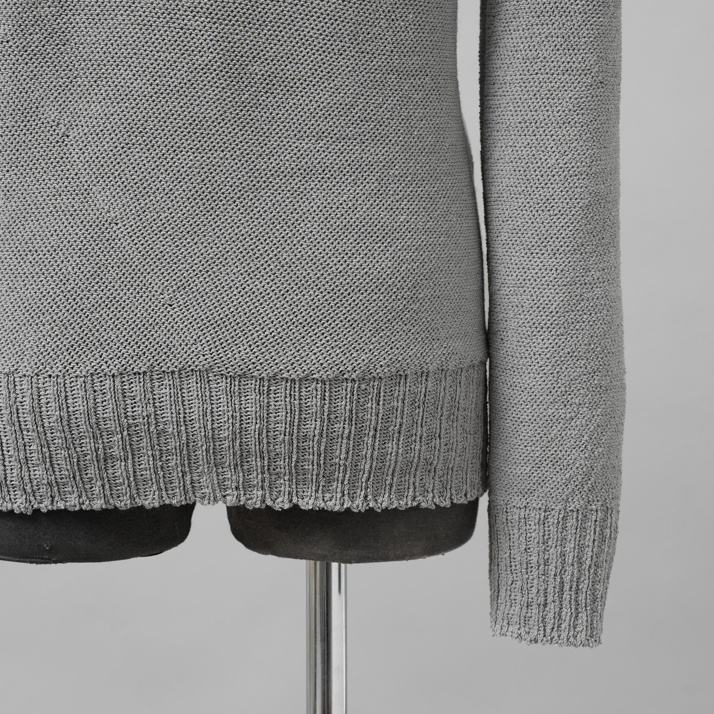 CAROL CHRISTIAN POELL キャロルクリスチャンポエル / 美品 2017 IN-BETWEEN / SEAMLESS LONG SLEEVES SWEATER “PENTASIR” REVERSIBLE / KM/2629-IN PENTASIR/4 / リバーシブル ニット / size 46 (GRAY)