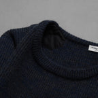 SUS-SOUS シュスー / 美品 20AW boatneck knit ボートネック 長袖ニット / 06-SS02315 / size 7 (BLUE) 123048-alm