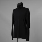 新品 DEVOA デヴォア / 24AW High Neck Long Sleeve SUVIN Cotton Soft Jersey スヴィンコットン ハイネック長袖Tシャツ / CSC-28S5 / size 1 (BLACK) 123046-alm