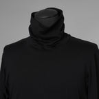 新品 DEVOA デヴォア / 24AW High Neck Long Sleeve SUVIN Cotton Soft Jersey スヴィンコットン ハイネック長袖Tシャツ / CSC-28S5 / size 1 (BLACK) 123046-alm