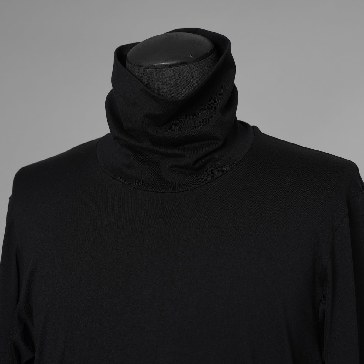 新品 DEVOA デヴォア / 24AW High Neck Long Sleeve SUVIN Cotton Soft Jersey スヴィンコットン ハイネック長袖Tシャツ / CSC-28S5 / size 1 (BLACK) 123046-alm