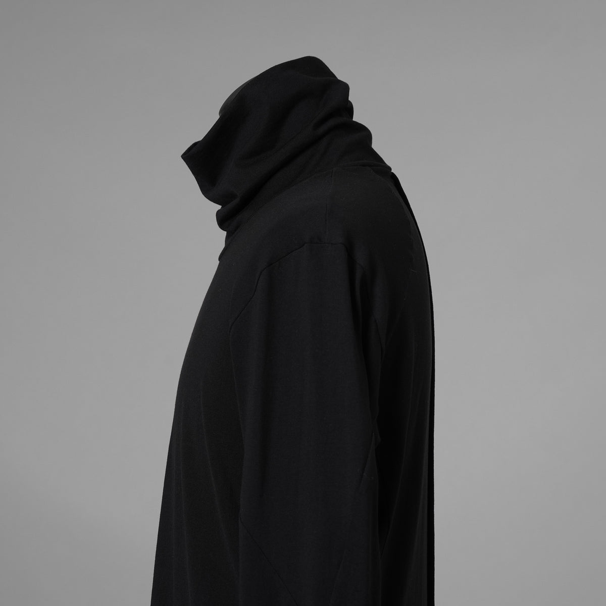 新品 DEVOA デヴォア / 24AW High Neck Long Sleeve SUVIN Cotton Soft Jersey スヴィンコットン ハイネック長袖Tシャツ / CSC-28S5 / size 1 (BLACK) 123046-alm
