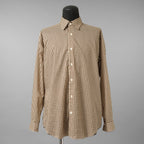 LANVIN collection ランバンコレクション / 美品 25AW COTTON LAWN LONG-SLEEVE SHIRT.1 / AIN コットンローンシャツ 長袖シャツ/ LA-1Z-30307 / size 50 (BROWN)