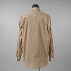LANVIN collection ランバンコレクション / 美品 25AW COTTON LAWN LONG-SLEEVE SHIRT.1 / AIN コットンローンシャツ 長袖シャツ/ LA-1Z-30307 / size 50 (BROWN)