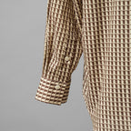 LANVIN collection ランバンコレクション / 美品 25AW COTTON LAWN LONG-SLEEVE SHIRT.1 / AIN コットンローンシャツ 長袖シャツ/ LA-1Z-30307 / size 50 (BROWN)