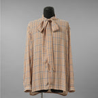 LANVIN collection ランバン コレクション / 美品 21AW PABLO BOW BLOUSE ボウタイ 長袖シャツ / LA-1Z*-30307 / size 50 ( MULTI )