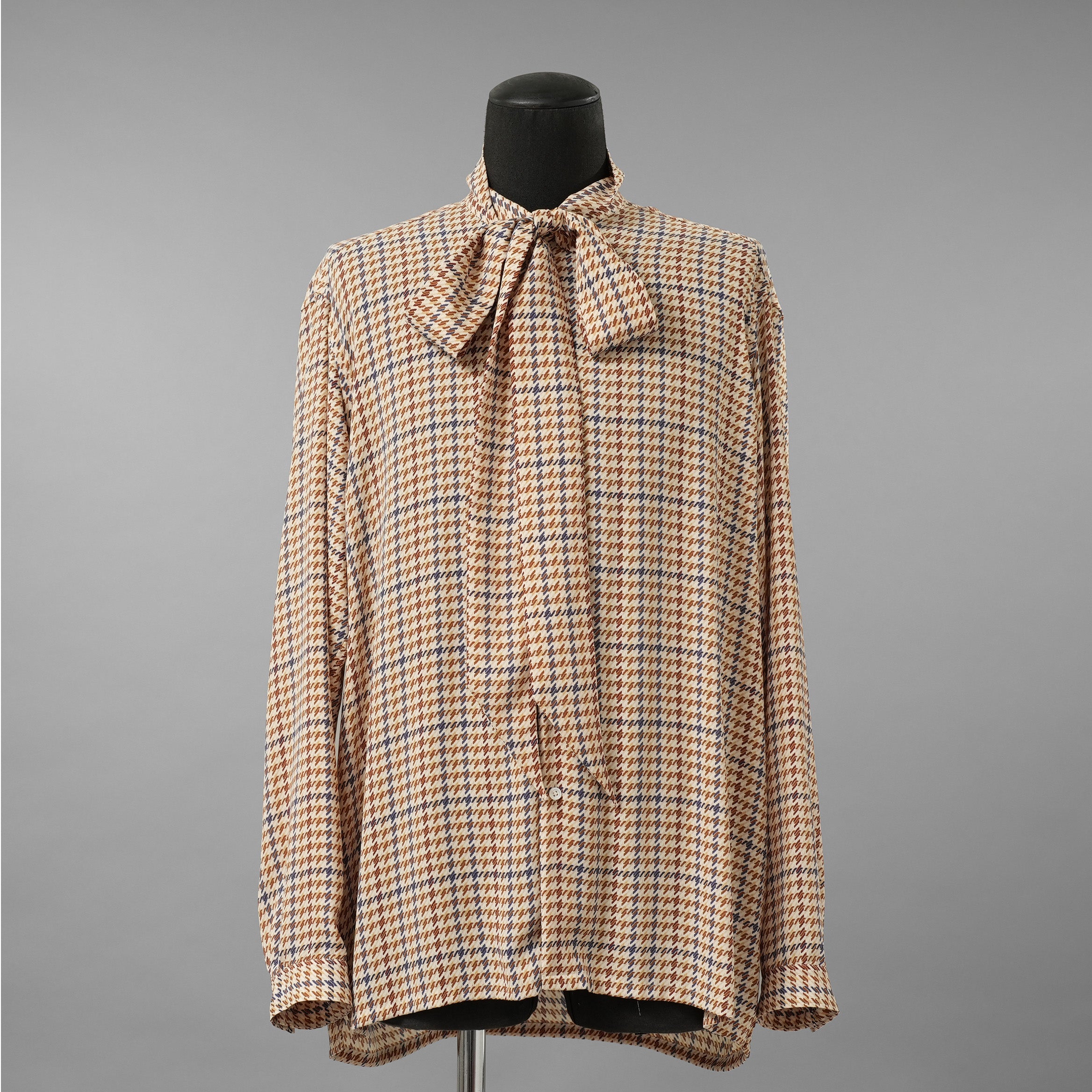 LANVIN collection ランバン コレクション / 美品 21AW PABLO BOW BLOUSE ボウタイ 長袖シャツ / LA-1Z*-30307 / size 50 ( MULTI )