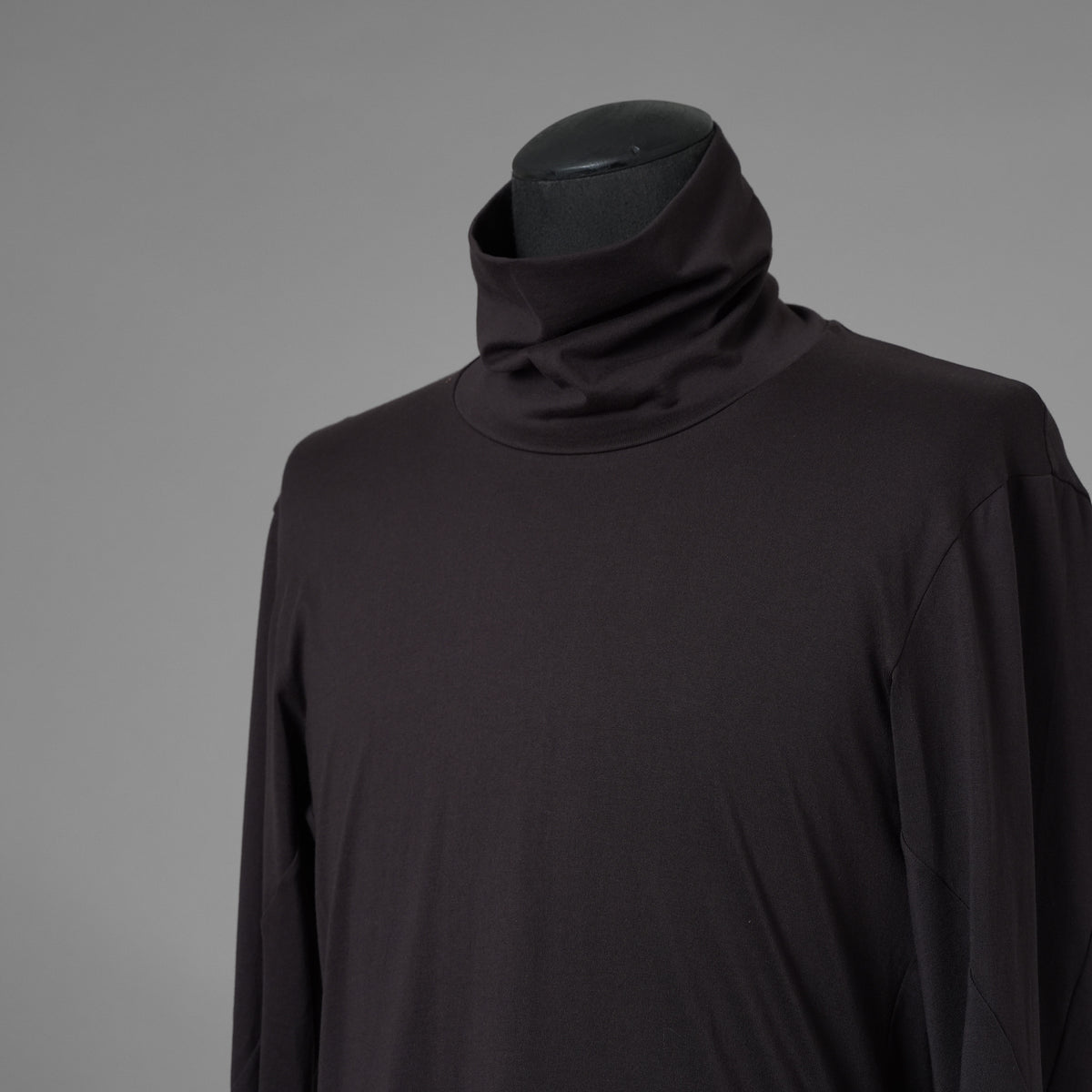 新品 DEVOA デヴォア / 24AW High Neck Long Sleeve SUVIN Cotton Soft Jersey スヴィンコットン ハイネック長袖Tシャツ / CSC-28S5 / size 1 (COFFEE) 123045-alm