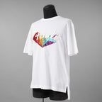 FENDI フェンディ / 19SS レインボーロゴTシャツ 半袖Tシャツ / FS7011 A5HU / size S (WHITE)
