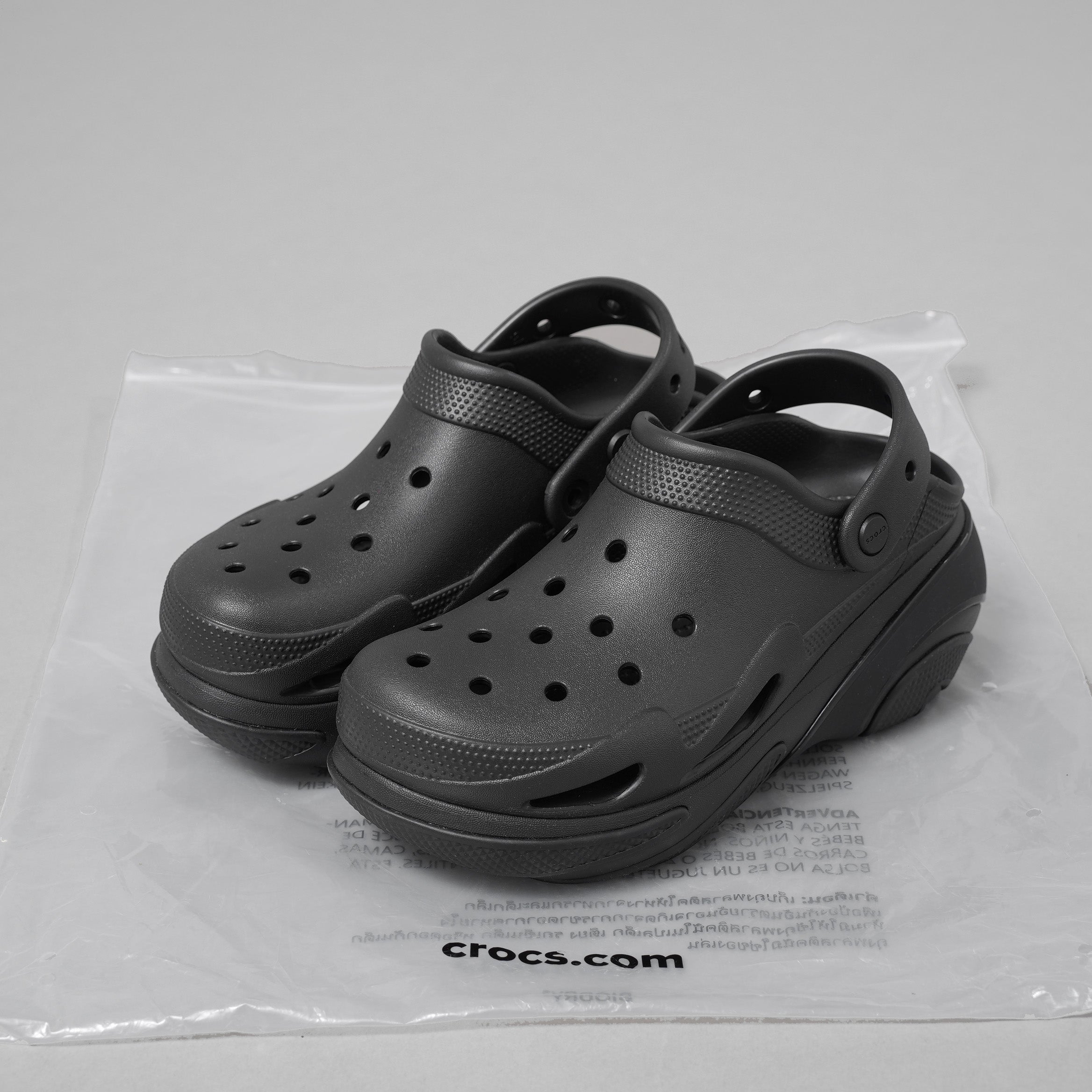 未使用 crocs クロックス / バブル クラッシュ クロッグ Bubble Crush Clog / size 26cm (BLACK)