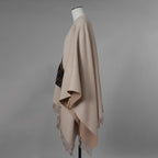 FENDI フェンディ / 美品 19AW FFロゴ ウールカシミヤ ポンチョ アクセサリー / FXX707 A9VR F0NH8 / ONE SIZE (BEIGE) レディース 352129-izm