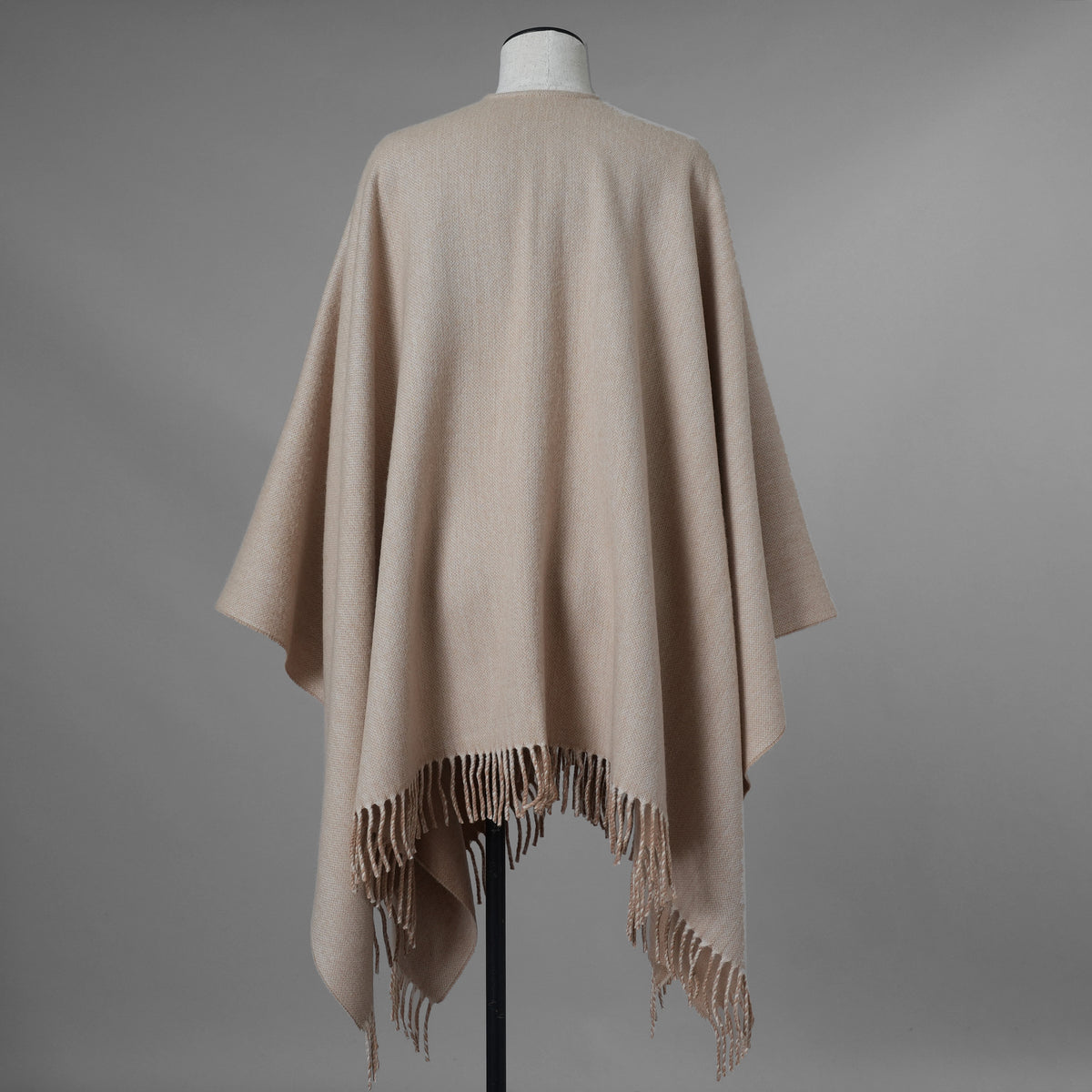FENDI フェンディ / 美品 19AW FFロゴ ウールカシミヤ ポンチョ アクセサリー / FXX707 A9VR F0NH8 / ONE SIZE (BEIGE) レディース 352129-izm