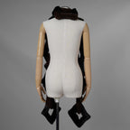 超希少 FENDI フェンディ / 美品 17AW ミンク ファー チェーンリンク マフラー  / FNG049 A140 F0GMF / ONE SIZE (BLACK × DARK BROWN) レディース 352128-izm アクセサリー