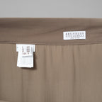 Brunello Cucinelli ブルネロクチネリ / 美品 20AW サイドジップ チュール スカート ボトムス / size 40 (BROWN) レディース