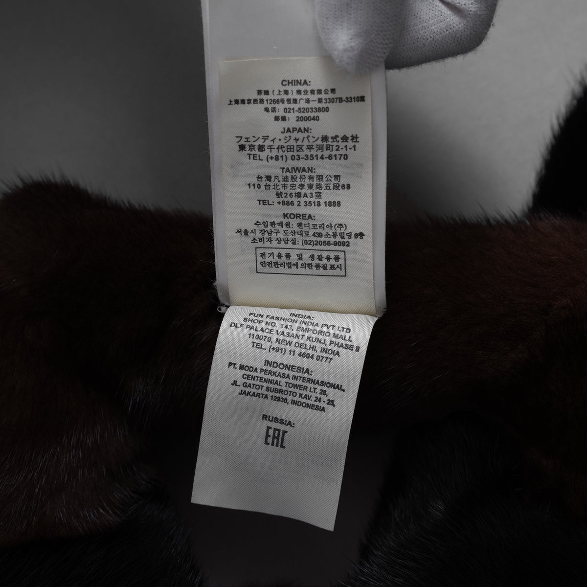 超希少 FENDI フェンディ / 美品 17AW ミンク ファー チェーンリンク マフラー  / FNG049 A140 F0GMF / ONE SIZE (BLACK × DARK BROWN) レディース 352128-izm アクセサリー