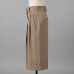 Brunello Cucinelli ブルネロクチネリ / 美品 17SSフォールドヘム ショートパンツ バミューダパンツ / MA171P7322 /  size 40 (TAUPE) レディース