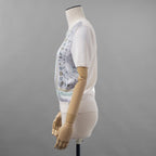 EMILIO PUCCI エミリオプッチ / 美品 シルク 半袖ニット / 1HKP10 1H962 / size S (LIGHTBLUE)