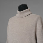 SUS-SOUS シュスー / 美品 20AW Fisherman's turtle neck sweater フィッシャーマンズ タートルネック セーター 長袖 ニット / 06-SS01615 / size 9 (BEIGE)  123049-alm