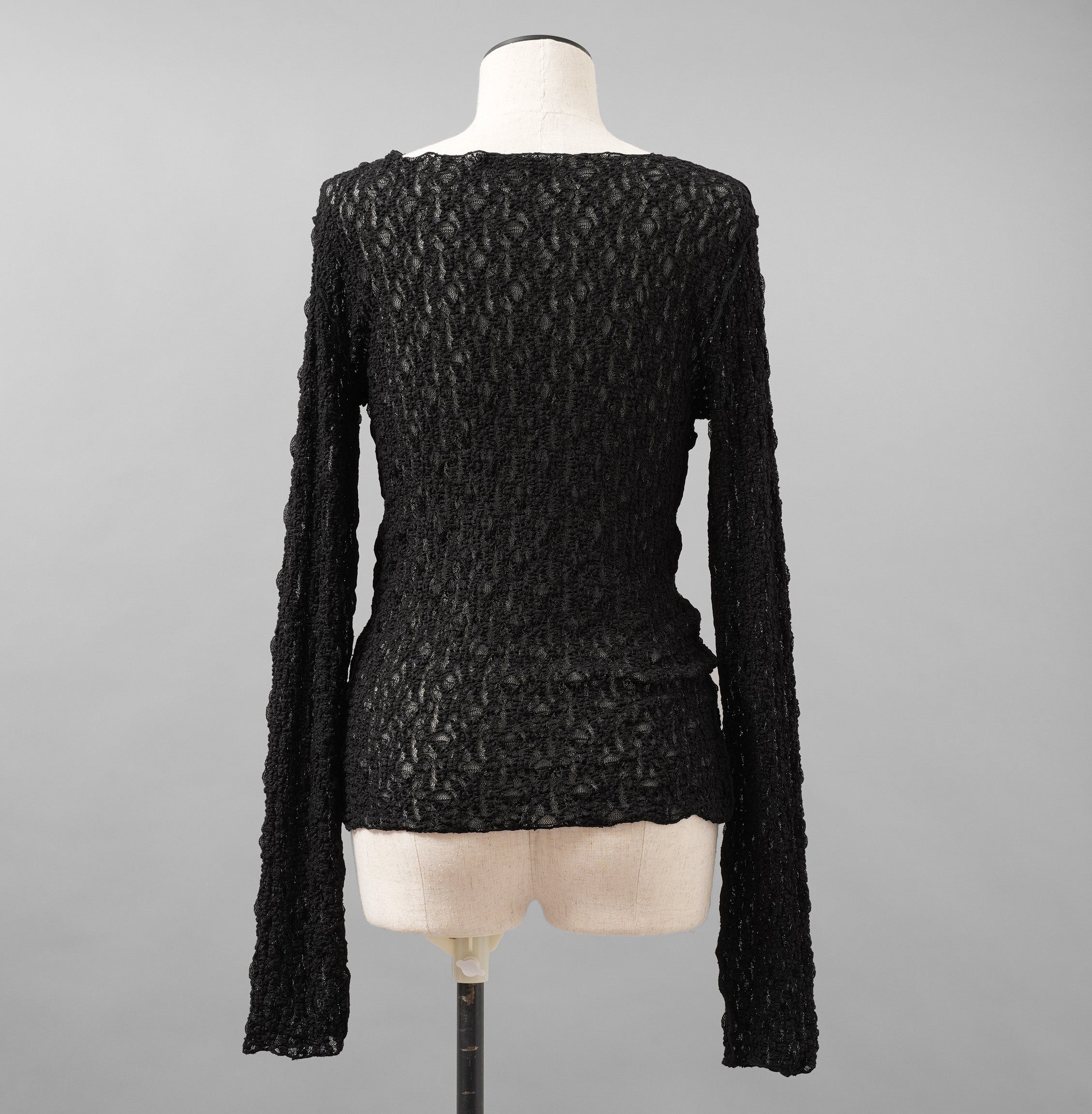 ASTRAET アストラット / 美品 25SS レース ロングスリーブカットソー 長袖Tシャツ / 5412-2-710155 / size FREE（ BLACK ) レディース