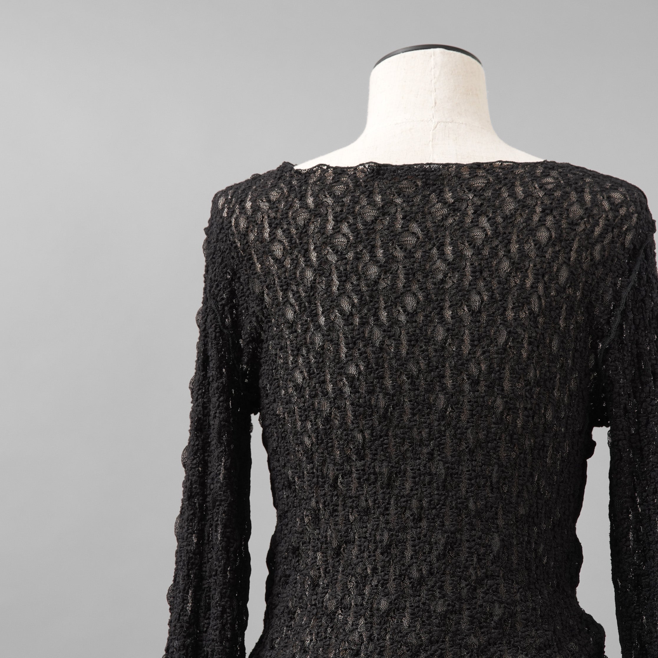 ASTRAET アストラット / 美品 25SS レース ロングスリーブカットソー 長袖Tシャツ / 5412-2-710155 / size FREE（ BLACK ) レディース