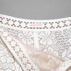 VALENTINO ヴァレンティノ / 21SS ポインテルニット コットン混 レース フレアパンツ / XB3RB4F66U6 / size 40 ( IVORY ) レディース