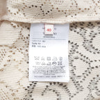 VALENTINO ヴァレンティノ / 21SS ポインテルニット コットン混 レース フレアパンツ / XB3RB4F66U6 / size 40 ( IVORY ) レディース