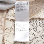 VALENTINO ヴァレンティノ / 21SS ポインテルニット コットン混 レース フレアパンツ / XB3RB4F66U6 / size 40 ( IVORY ) レディース