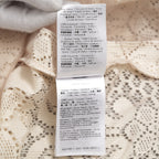 VALENTINO ヴァレンティノ / 21SS ポインテルニット コットン混 レース フレアパンツ / XB3RB4F66U6 / size 40 ( IVORY ) レディース