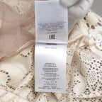 VALENTINO ヴァレンティノ / 21SS ポインテルニット コットン混 レース フレアパンツ / XB3RB4F66U6 / size 40 ( IVORY ) レディース