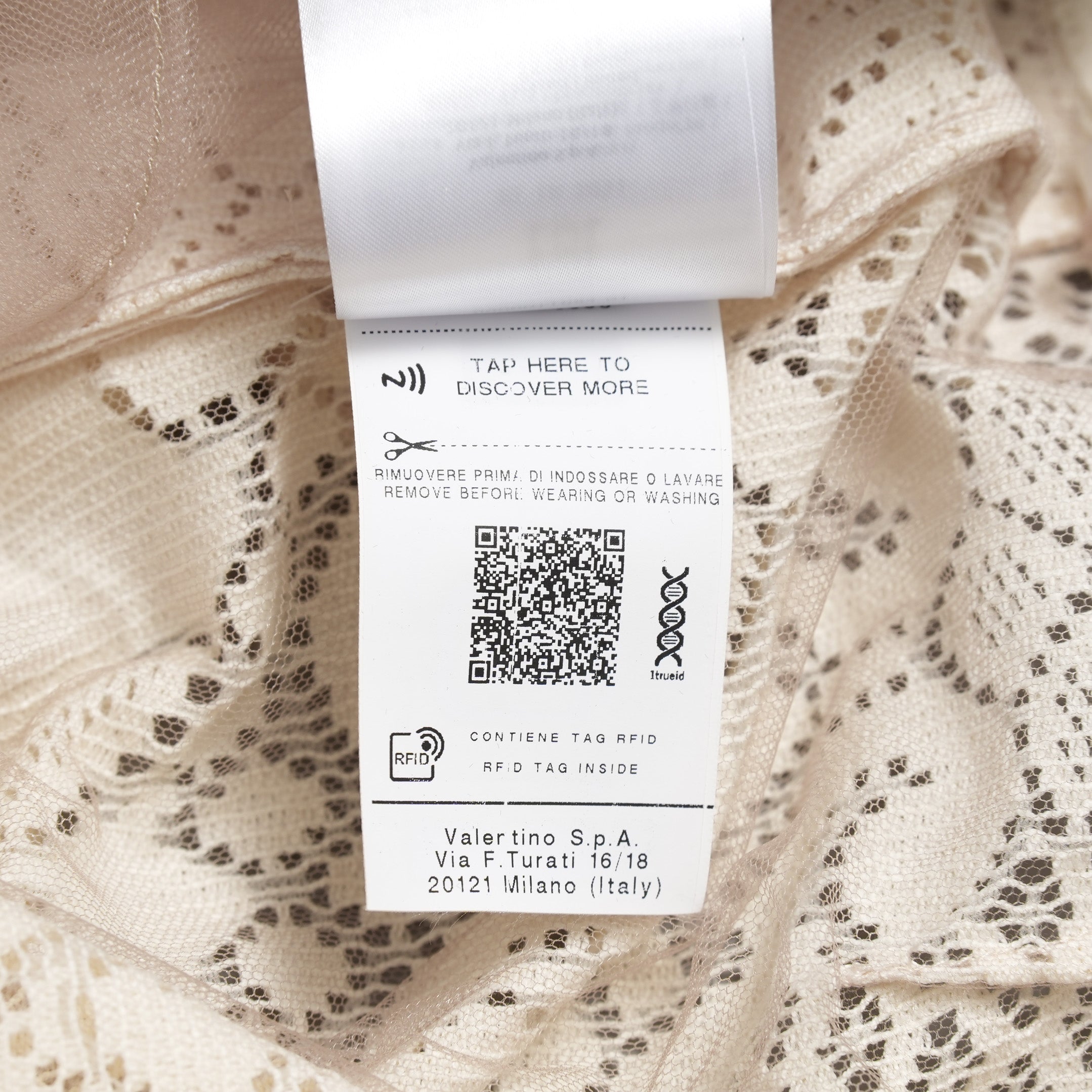 VALENTINO ヴァレンティノ / 21SS ポインテルニット コットン混 レース フレアパンツ / XB3RB4F66U6 / size 40 ( IVORY ) レディース