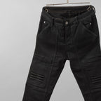 Rick Owens DRKSHDW ダークシャドウ / 美品 23SS EASY NAGAKIN JOGGERS コーティング スキニー パンツ / DU01C6360-SBB / size S (BLACK)