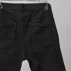 Rick Owens DRKSHDW ダークシャドウ / 美品 23SS EASY NAGAKIN JOGGERS コーティング スキニー パンツ / DU01C6360-SBB / size S (BLACK)