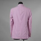 ETRO エトロ / 14SS コットン ストライプ シングルブレスト ジャケット / 141-1J820-6001 / size 46 (PINK) 352135-in-ue
