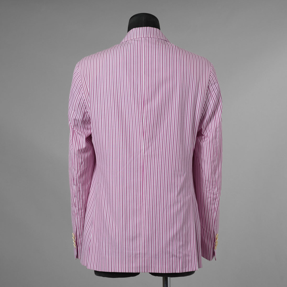 ETRO エトロ / 14SS コットン ストライプ シングルブレスト ジャケット / 141-1J820-6001 / size 46 (PINK) 352135-in-ue