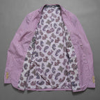 ETRO エトロ / 14SS コットン ストライプ シングルブレスト ジャケット / 141-1J820-6001 / size 46 (PINK) 352135-in-ue