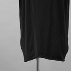 RIPVANWINKLE リップヴァンウィンクル / 美品 23SS CROSS KNIT JERSEY VEST アシンメトリー ドレープ ノースリーブカットソー ニット / RW-420 / size L ( BLACK )